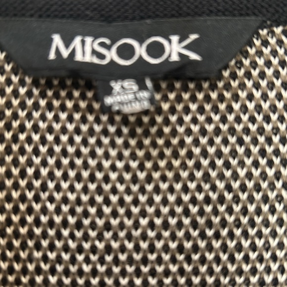 MISOOK FIT BLAZER WOMEN SIZE XS BLACK GRAY MESH SLEEVE - Picture 11 of 12